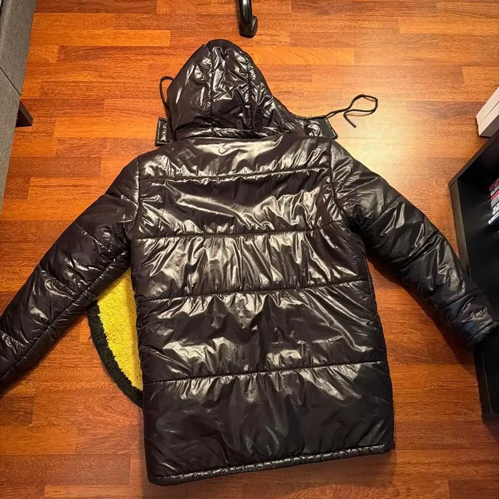 Forever 21 High-Shine Hooded Puffer Jacket Coat with hood XL